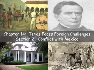 Chapter 14: Texas Faces Foreign Challenges Section 2: Conflict with Mexico