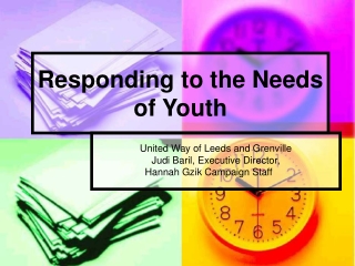 Responding to the Needs of Youth