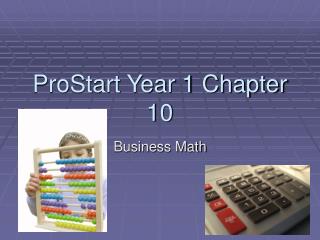 ProStart Year 1 Chapter 10