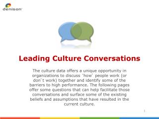 Leading Culture Conversations