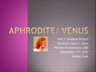 Aphrodite/ Venus