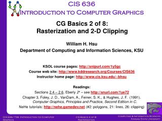 CIS 636 Introduction to Computer Graphics