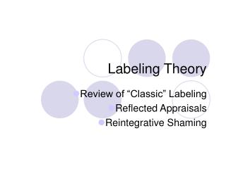 PPT - Labeling Theory PowerPoint Presentation, free download - ID:1751815