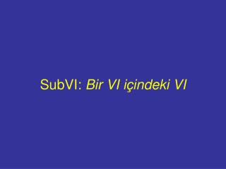 SubVI: Bir VI içindeki VI