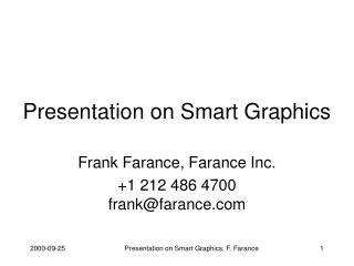 Presentation on Smart Graphics