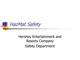 HazMat Safety