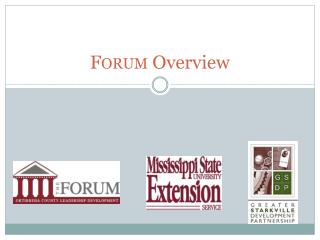 Forum Overview