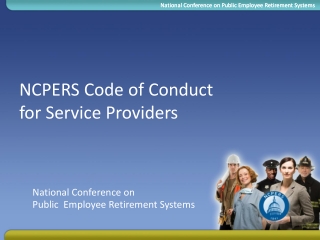 NCPERS Code of Conduct for Service Providers