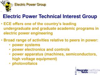 Electric Power Technical Interest Group