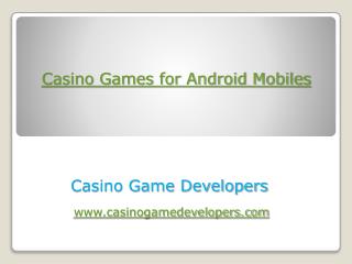 Casino Games for Android Phones