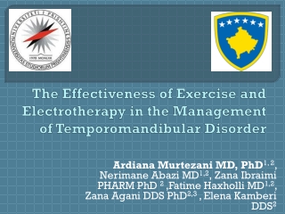 The Effectiveness of Exercise and Electrotherapy in the Management of Temporomandibular Disorder