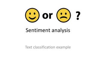 Sentiment analysis