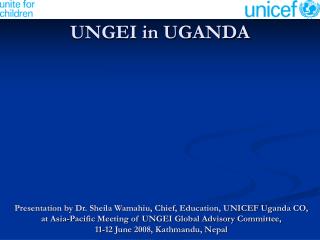 UNGEI in UGANDA