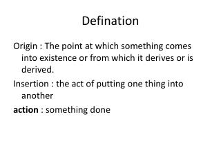 defination of presentation