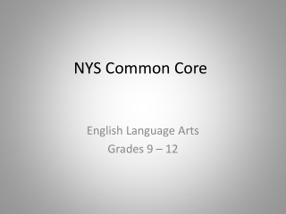 NYS Common Core