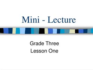 Mini - Lecture