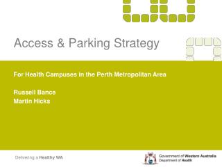 Access & Parking Strategy