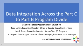 Data Integration Across the Part C to Part B Program Divide