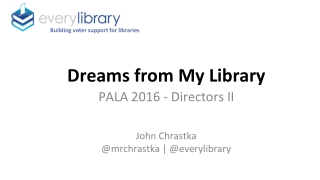 Dreams from My Library