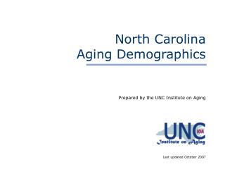 North Carolina Aging Demographics