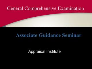 General Comprehensive Examination