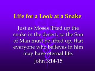 Life for a Look at a Snake
