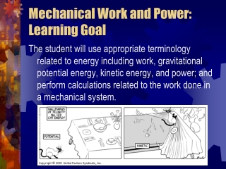 Mechanical Work and Power: Learning Goal