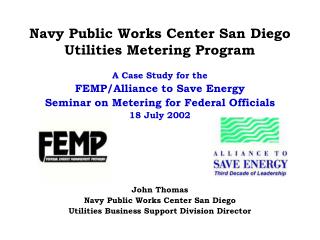 Navy Public Works Center San Diego Utilities Metering Program