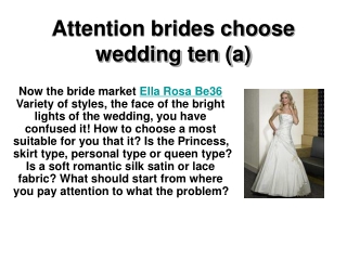 Attention brides choose wedding ten (a)