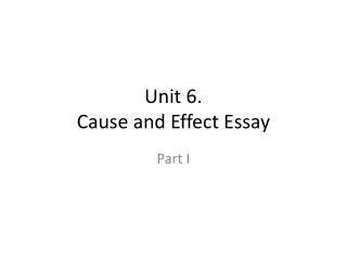 cause and effect essay powerpoint presentation
