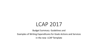 LCAP 2017