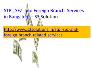 STPI, SEZ and Foreign Branch Services in Bangalore