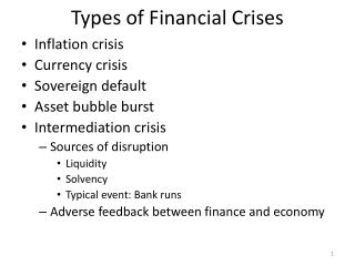 Types of Financial Crises