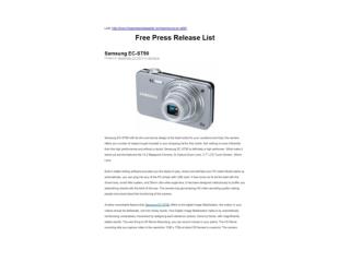 Samsung EC-ST90 (Free Press Release List)