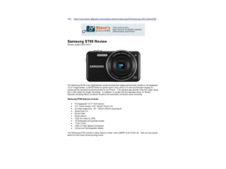 Samsung ST95 Review (Steves-digicams)