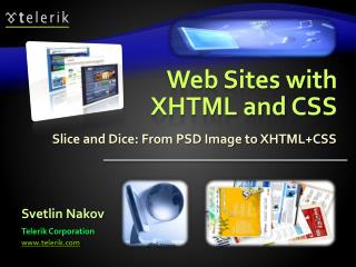 Web Sites with XHTML and CSS