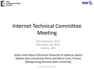 Internet Technical Committee Meeting