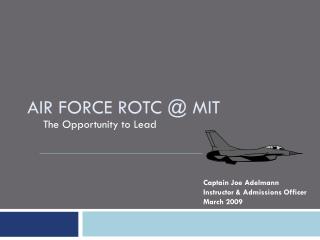 Air Force ROTC @ MIT