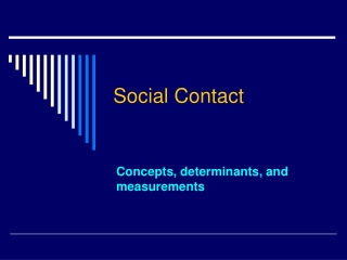 Social Contact