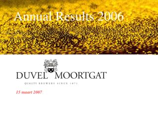Annual Results 2006