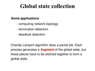 Global state collection