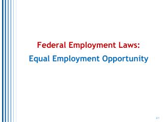 PPT - Model Equal Employment Opportunity (EEO) Program PowerPoint ...