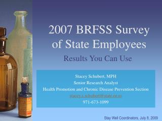 2007 BRFSS Survey of State Employees