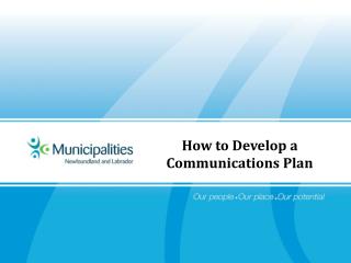 How to Develop a Communications Plan