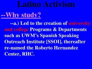 Latino Activism
