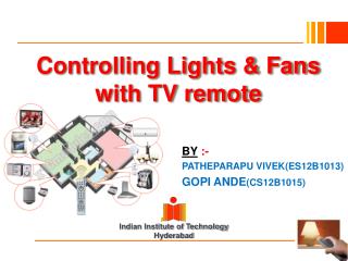 Controlling Lights & Fans with TV remote