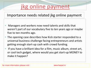 The Best Management sites of jkg online payment