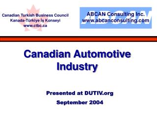 Presented at DUTIV September 2004