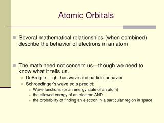 Ppt Atomic Orbitals Powerpoint Presentation Free Download Id