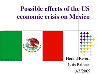 Possible effects of the US economic crisis on Mexico